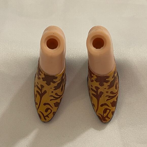 Bratz Footwear Cloe Style It! Brown Floral High Heel Clog Shoes - Picture 8 of 9